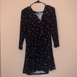 Black dress With flowers